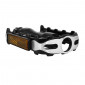 PEDALE VTT ROULEMENT ETANCHE PREMIUM NEWTON CORPS ALU NOIR CAGE ALU ARGENT/NOIR 9/16" (PAIRE) 3700948114193