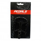 PEDALE VTT ROULEMENT ETANCHE PREMIUM NEWTON CORPS ALU NOIR CAGE ALU ARGENT/NOIR 9/16" (PAIRE) 3700948114193