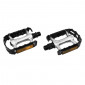 FLAT PEDAL FOR MTB- NEWTON - ON BEARINGS PREMIUM - ALUMINIUM BODY / BLACK - Thread 9/16" (PAIR)