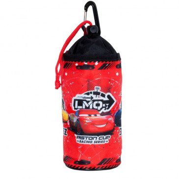 PORTE BIDON SOUPLE ENFANT DISNEY CARS ROUGE AVEC FIXATION CINTRE PAR VELCRO 5902308592124