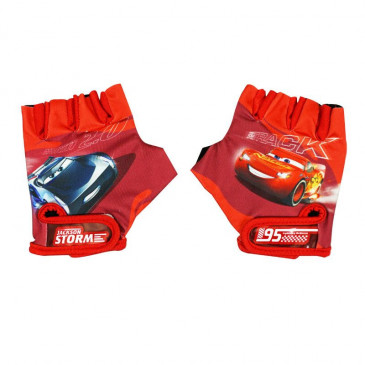 CHILD CYCLING GLOVE- DISNEY CARS RED (PAIR ON CARD) 5902308590441
