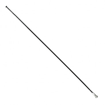 RAYON INOX NOIR PLAT (2,2 x 0,09mm) TETE DROITE 2mm L 256mm SAPIM CX-RAY AVEC ECROUS (VENDU A L'UNITE) 5400540012252