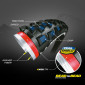 TYRE FOR MTB - 26.5 X 2.25 MICHELIN WILD AM PERFORMANCE - TUBELESS /TUBETYPE PERFORMANCE-FOLDABLE- (57-559) COMPATIBLE EBIKE 3528703507086