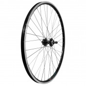 WHEEL FOR MTB 29" REAR - BLACK FOR V-BRAKE + 6 HOLES DISC + FREEWHEEL HUB (DOUBLE WALL RIM WITH EYELETS ANS STAINLESS SPOKES) 0000000028868