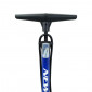 POMPE A PIED NEWTON FPV1 ACIER COLORI BLEU RACCORD DOUBLE STYLE SWITCH AVEC MANOMETRE 11BARS VP/VS 3700948114841