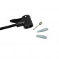 POMPE A PIED NEWTON FPV1 ACIER COLORI BLEU RACCORD DOUBLE STYLE SWITCH AVEC MANOMETRE 11BARS VP/VS 3700948114841