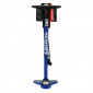 POMPE A PIED NEWTON FPV1 ACIER COLORI BLEU RACCORD DOUBLE STYLE SWITCH AVEC MANOMETRE 11BARS VP/VS 3700948114841