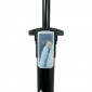 POMPE A PIED NEWTON FPV1 ACIER COLORI NOIR RACCORD DOUBLE STYLE SWITCH AVEC MANOMETRE 11BARS VP/VS 3700948114865