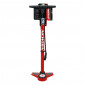 FLOOR PUMP- NEWTON FPV1- STEEL - RED - SWITCH STYLE CONNECTION WITH PRESSURE GAUGE 11BARS VP/VS 3700948114872