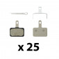 DISC BRAKE PADS FOR MTB - SHIMANO DEORE M515/M486/M485/M575/M395 RESIN (SHIMANO) -B01S (25 PAIRS IN BOX) 4550170241827