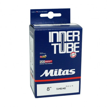 INNER TUBE-FOR STROLLERS 8 X 1 1/4 MITAS - STANDARD VALVE 45° (32-137) 8593375414715
