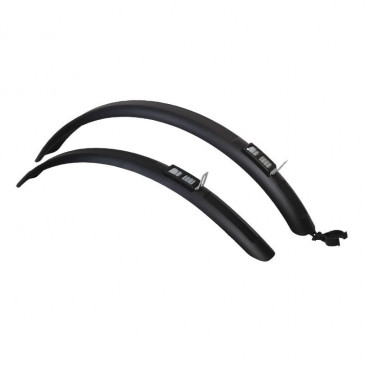 MUDGUARD FOR MTB/URBAN BIKE - QUICK RELEASE 24'' ZEFAL TRAIL TEEN 60mm for tyre Wd 2,2" BLACK (PAIR)