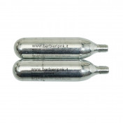 CO2 CARTRIDGE-THREADED- P2R 25g (SOLD PER 2 IN BOX) 8015431002020