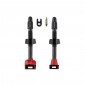 VALVE DE PNEU TUBELESS PRESTA P2R CARBONE 55mm (POIDS : 8g/PR) (VENDU A LA PAIRE SUR CARTE) 8015431014696