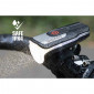 HEAD LIGHT ON BATTERY RECHARGABLE ON USB- ON HANDLEBAR SIGMA AURA 80 LUX (BATTERY LIFE 4H STANDARD, 6H MEDIUM AND 15H ECO) BLACK - APPROVED - VARIABLE LIGHTING FUCTION OF BRIGHTNESS. 4016224178001