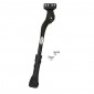 BEQUILLE VELO LATERALE ARRIERE NEWTON 26-29'' POUR E-BIKE NOIR REGLABLE FIXATION 2 VIS SUR BASE ENTRAXE 18/40mm - CONCUE POUR VELO LOURD ET E-BIKE 3700948115398
