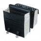 DOUBLE BAG FOR BICYCLE - BASIL URBAN LOAD - WATERPROOF BLACK/WHITE - REFLECTIVE 48-53 Lt (41x18x46cm) 8715019177392