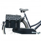 DOUBLE BAG FOR BICYCLE - BASIL URBAN LOAD - WATERPROOF BLACK/WHITE - REFLECTIVE 48-53 Lt (41x18x46cm) 8715019177392