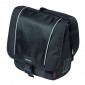 SINGLE BAG FOR BICYCLE -REAR- BASIL SPORT -LEFT/RIGHT WITH RAIN COVER - 18L BLACK - HOOKS ON LUGGAGE RACK- SPECIAL FOR EBIKE - (31x18x31cm) 8715019175800