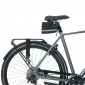 SACOCHE DE SELLE VELO BASIL MADA 1L NOIR FIXATION SANGLES SUR CHARIOT DE SELLE AVEC SOUFFLET 8715019170249