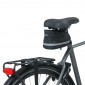 SACOCHE DE SELLE VELO BASIL MADA 1L NOIR FIXATION SANGLES SUR CHARIOT DE SELLE AVEC SOUFFLET 8715019170249