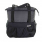 SACOCHE ARRIERE VELO LATERALE SHOPPER XL NOIR/GRIS WATERPROOF FIXATION PORTE BAGAGE AVEC HOOK-ON 20L (32x16x37cm)