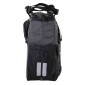 SACOCHE ARRIERE VELO LATERALE SHOPPER XL NOIR/GRIS WATERPROOF FIXATION PORTE BAGAGE AVEC HOOK-ON 20L (32x16x37cm)