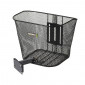 FRONT BASKET- STEEL MESH- BASIL BREMEN BLACK (35x26x29 cm) -SUPPLIED WITH QUILL STEM MOUNTING KIT