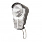 ECLAIRAGE VELO A PILE AVANT SUR FOURCHE SPANNINGA GALEO XB (43mm) NOIR (FONCTIONNE AVEC 2 PILES LR6) 8715117018252