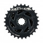 CASSETTE 12V. SRAM AXS FORCE XG-1270 10-33 POUR CORPS XDR (EMPREINTE SRAM) (10-11-12-13-14-15-17-19-21-24-28-33) 0710845865176