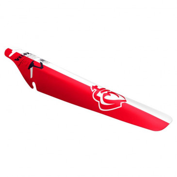 MUDGUARD FOR MTB/ROAD BIKE - REAR TO CLIP UNDER SEAT - VELOX RED/ WHITE VENDEE FLAG (SOLD PER UNIT)