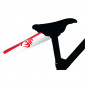 MUDGUARD FOR MTB/ROAD BIKE - REAR TO CLIP UNDER SEAT - VELOX RED/ WHITE VENDEE FLAG (SOLD PER UNIT)