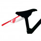 MUDGUARD FOR MTB/ROAD BIKE - REAR TO CLIP UNDER SEAT - VELOX RED/ WHITE VENDEE FLAG (SOLD PER UNIT) 3660429751173