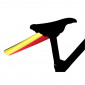 MUDGUARD FOR MTB/ROAD BIKE - REAR TO CLIP UNDER SEAT- VELOX BELGIAN FLAG (SOLD PER UNIT) 3660429721121