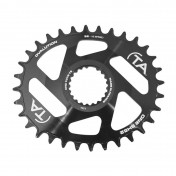 CHAINRING FOR MTB - DIRECT MOUNT 32 Teeth TA ONE SH52 OVAL- BLACK - ALUMINIUM FOR SHIMANO XTR M9100 / XT M8100 / SLX M7100 / MT900 - 10/11/12 SPEED 3662458016650