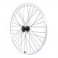 WHEEL FOR ROAD BIKE / FIXIE / TRACK P2R 30mm WHITE - FRONT