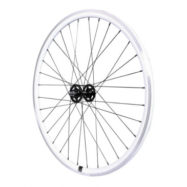 ROUE ROUTE / FIXIE / PISTE P2R BLANC AVANT JANTE 17C PROFIL 28mm