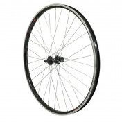 WHEEL FOR TREKKING BIKE- 700x35 REAR - KARGO FOR E-BIKE ALUMINIUM BLACK "DOUBLE WALLED" SHIMANO HUB TX500 CASSETTE 9/8 SPEED. (REINFORCED) 3660429071455