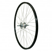 WHEEL FOR TREKKING BIKE- 700X35 REAR ER20 ALUMINIUM - BLACK-DOUBLE WALLED- NEXUS HUB 3 SPEED for CENTERLOCK DISC- 36 stainless spokes. 0000000028301