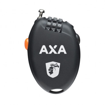 ANTITHEFT FOR BICYCLE - COMBINATION CABLE LOCK - AXA ROLL NOIR L750mm - Ø 1.6mm 8713249245911