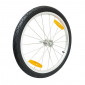 ROUE REMORQUE VELO 20" MOYEU FUSEE RAYON AVEC PNEU + CHAMBRE - POUR REMORQUE 137433-137793 3700948116289