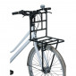 LUGGAGE RACK - FRONT - BASIL LARGE - MATT BLACK 26"/28" - ON FORK EYELETS/ON BAR WITH HOOKS (28x31x27 cm) COMPATIBLE MIK SYSTEM 8715019500978