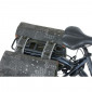 DOUBLE BAG FOR BICYCLE - REAR - BASIL BOHEME 35L BLACK/CREAM - ON LUGGAGE RACK WITH MIK SYSTEM (37x15x37cm) COMPATIBLE MIK SYSTEM 8715019180491