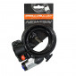 ANTIVOL VELO SPIRAL A CLE NEWTON DIAM 10mm L 1,50M AVEC CACHE SERRURE (AVEC SUPPORT) 3700948116517