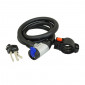 ANTIVOL VELO SPIRAL A CLE NEWTON DIAM 15 mm L 1,00M AVEC CACHE SERRURE (AVEC SUPPORT + 2 CLES) 3700948116531