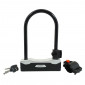 ANTIVOL VELO U NEWTON METAL D12 140x245mm AVEC CLE PLATE ACIER (AVEC SUPPORT) 3700948116548