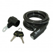 ANTIVOL VELO SPIRAL A CLE AUVRAY DIAM 8 mm L 1.50 M (AVEC SUPPORT) 3700807700192