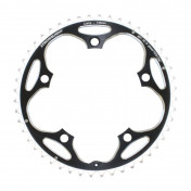 CHANRING FOR ROAD BIKE-5 arms- 48T. Ø130 -OUTER- BLACK -ALUMINIUM- 7075 STRONGLIGHT 9/10 Speed (SHIMANO TYPE) 3700223700912