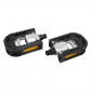 FLAT PEDAL - FOR URBAN BIKE - ALUMINIUM - FOLDABLE - BLACK/SiLVER 9/16 (PAIR ON CARD 3700948186510