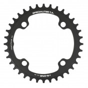 CHAINRING FOR E-BIKE - SINGLE 36teeth Ø104 BLACK TA E-ONE 4 ARMS ALU 7075 FOR BOSCH / BROSE / YAMAHA / GIANT / SHIMANO E-STEPS TA E-ONE 3662458017473